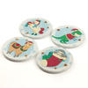 Christmas Festive Friends Coasters - Set of 4