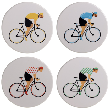 Cycle Works Bicycle Coasters - Set of 4