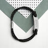 Leather Statement Personalised Men's Bracelet - Black