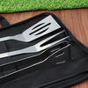 BBQ Stainless Steel Set and Personalised Carrying Case - Stamp