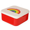 Rainbow Design Plastic Lunch Boxes - Set of 3