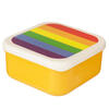 Rainbow Design Plastic Lunch Boxes - Set of 3