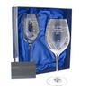 Personalised Heart Diamante Glasses  - Set of 2