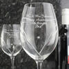 Personalised Heart Diamante Glasses  - Set of 2
