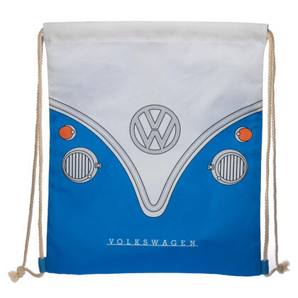 VW Camper Van Drawstring Bag - Blue