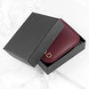 Poker Playing Cards Personalised Leather Case - Burgundy