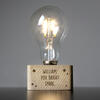 LED Bulb with Personalised Table Lamp Stand - Stars