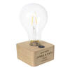 LED Bulb with Personalised Table Lamp Stand - Decorative