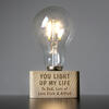 LED Bulb with Personalised Table Lamp Stand - Light Up My Life