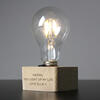 LED Bulb with Personalised Table Lamp Stand - Special Message