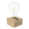 LED Bulb with Personalised Table Lamp Stand - Special Message