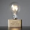 LED Bulb with Personalised Table Lamp Stand - Special Message