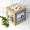 Personalised Oak Photo Cube Keepsake Box