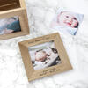 Personalised Oak Photo Cube Keepsake Box