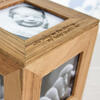 Personalised Oak Photo Cube Keepsake Box