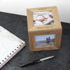 Personalised Oak Photo Cube Keepsake Box