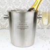 Decorative Personalised Stainless Steel Ice Bucket