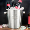 Decorative Personalised Stainless Steel Ice Bucket