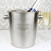 Decorative Personalised Stainless Steel Ice Bucket