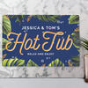 Hot Tub Personalised Metal Sign